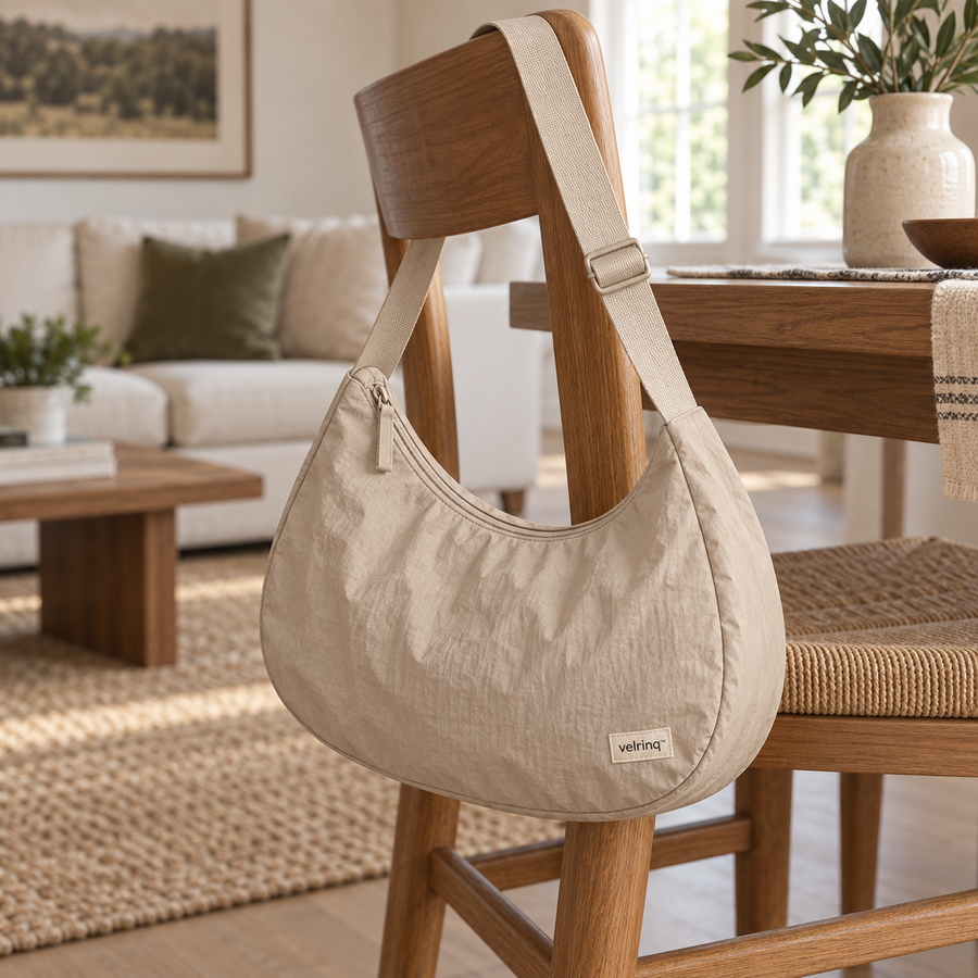 velrinq™ MoonArc Lightweight Crescent Shoulder Bag