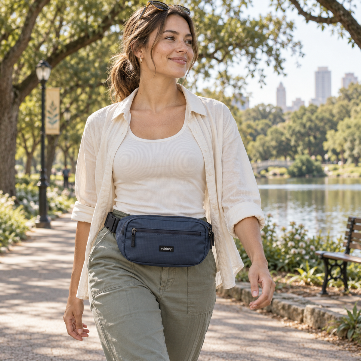 velrniq™ RainArc Adjustable Water-Resistant Waist Pack