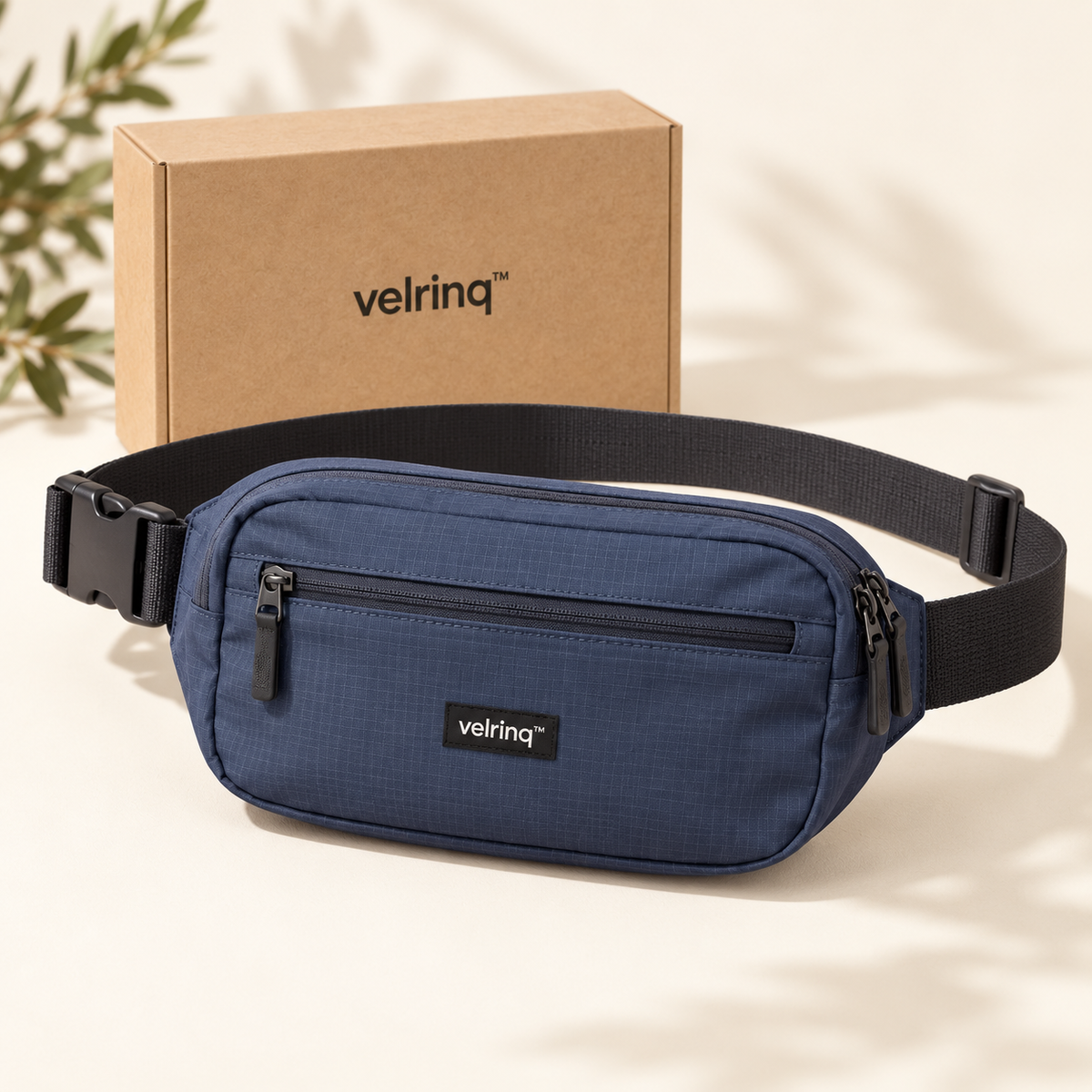 velrniq™ RainArc Adjustable Water-Resistant Waist Pack