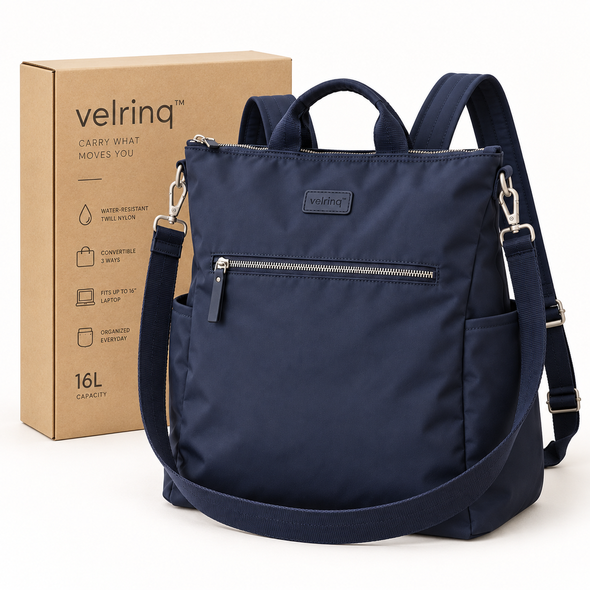 velrniq™ SwitchCarry Convertible Backpack & Shoulder Bag