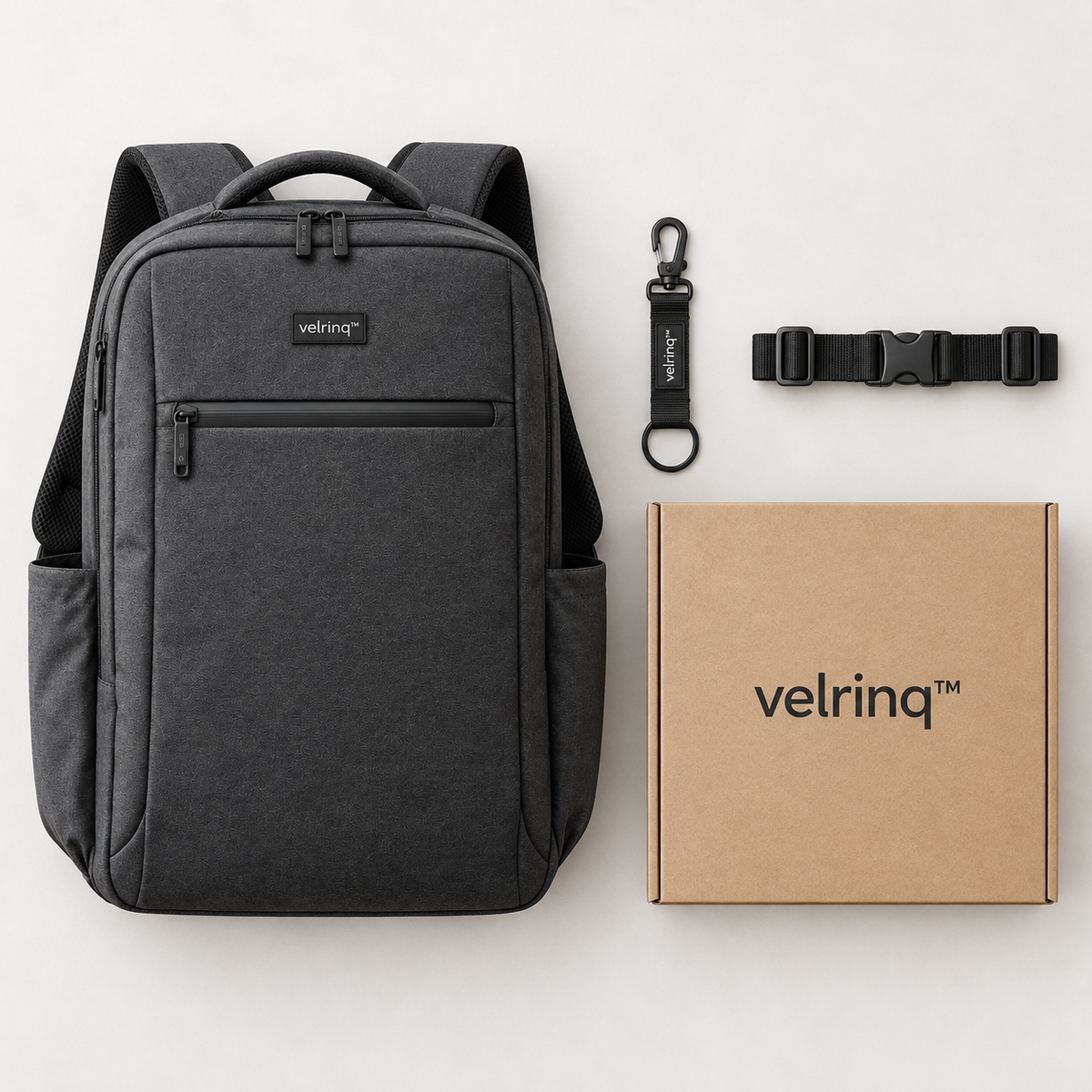 velrniq™ MetroShield Water-Resistant Commuter Laptop Backpack