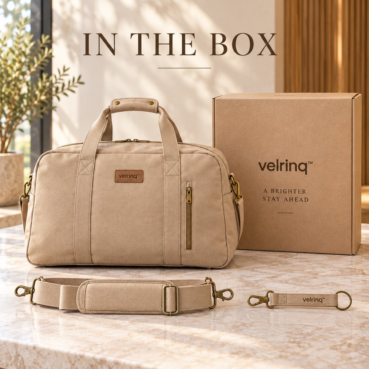 velrniq™ GlideSleeve Trolley-Compatible Weekender Bag