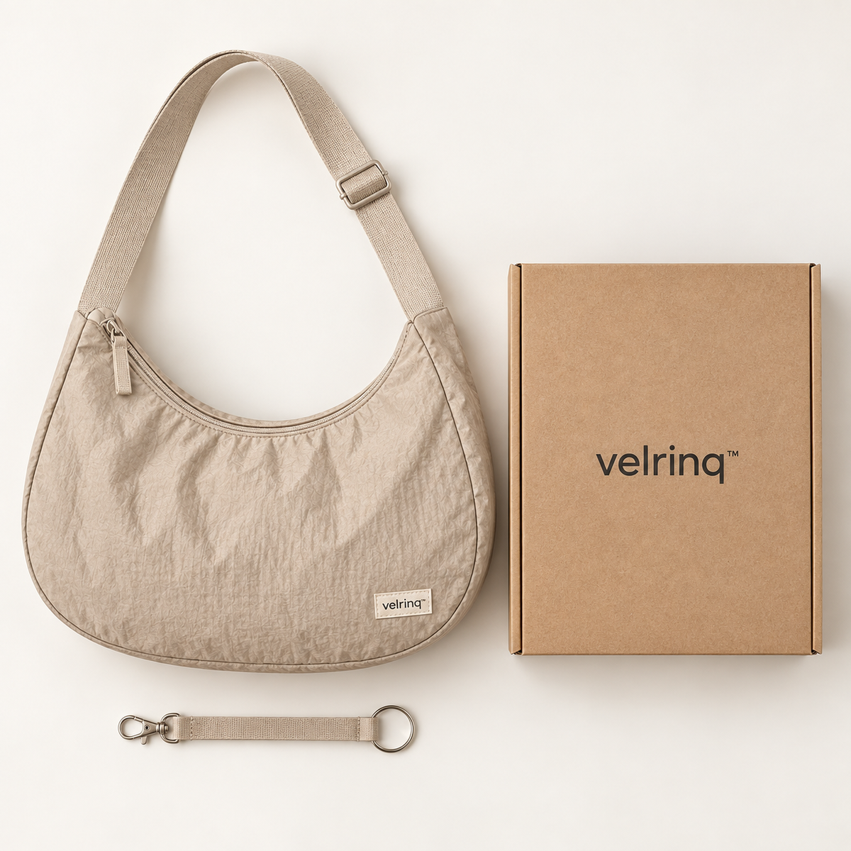 velrniq™ MoonArc Lightweight Crescent Shoulder Bag