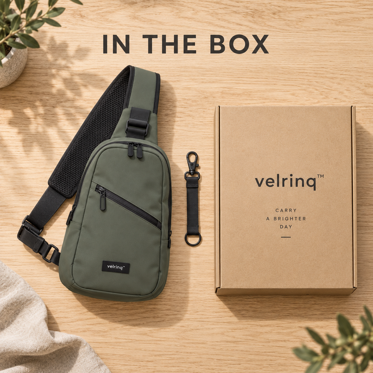 velrniq™ CrossPath Multi-Function Sling Chest Bag